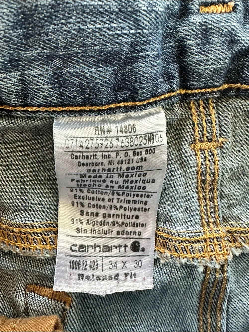 Carhartt Men’s Relaxed Fit Jeans 34x30